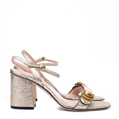 sandalia gucci dourada|Women's Gucci Sandals and Flip.